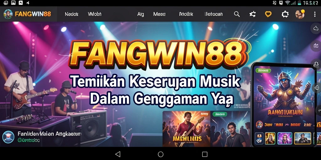 Screenshot dari gameplay FANGWIN88 menampilkan keseruan bermain musik.