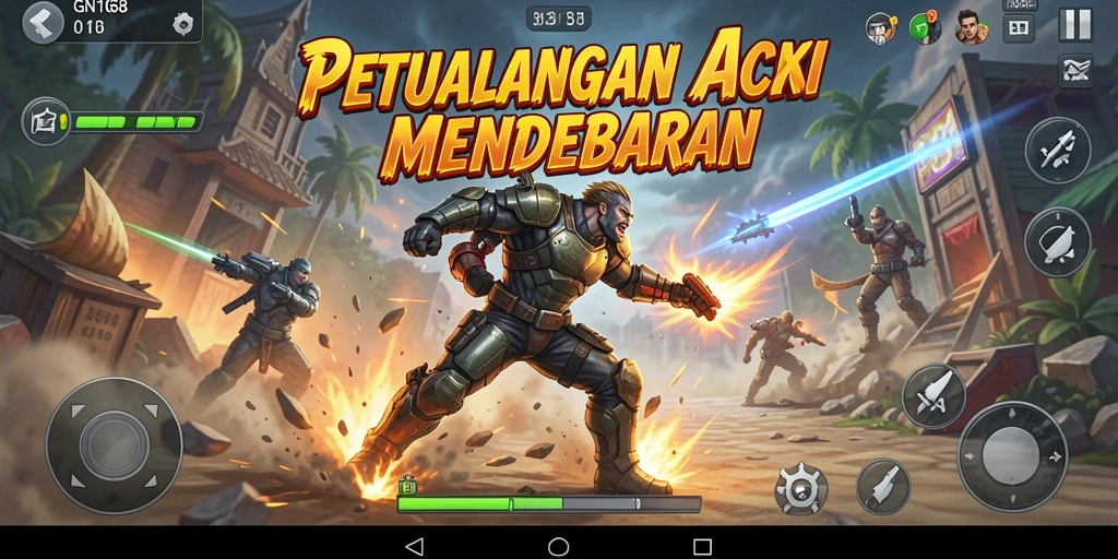 Gameplay seru dalam GN168 yang menantang dan mendebarkan.