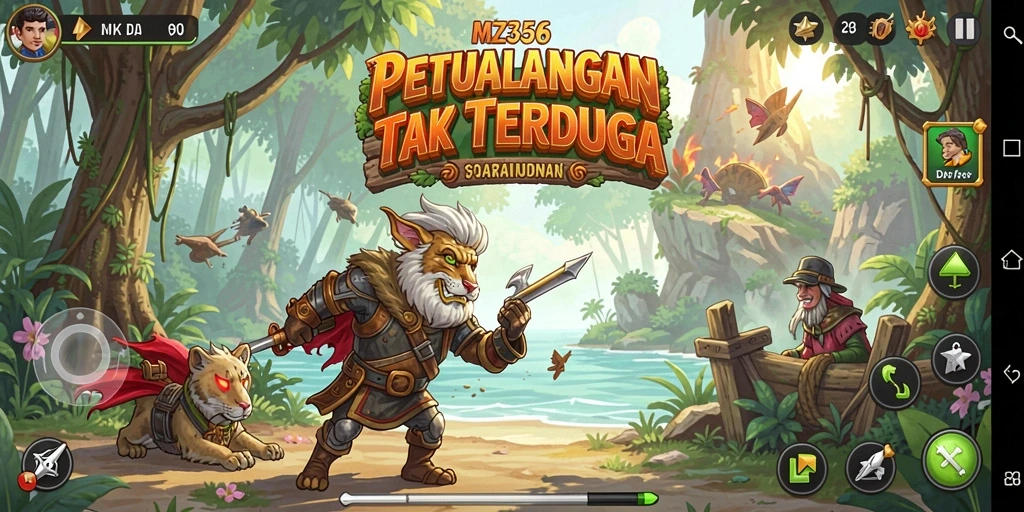 Menampilkan gameplay seru di dunia petualangan MZ356.