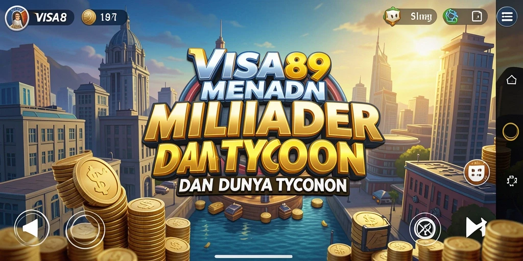 Tampilan gameplay <strong>VISA89</strong> yang menarik dan penuh aksi Tycoon.